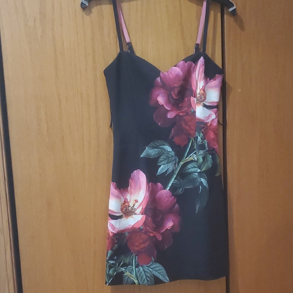 ALICE+OLIVIA NINA PLACED FLORAL MINIDRESS;SIZE:O - Picture 6 of 13